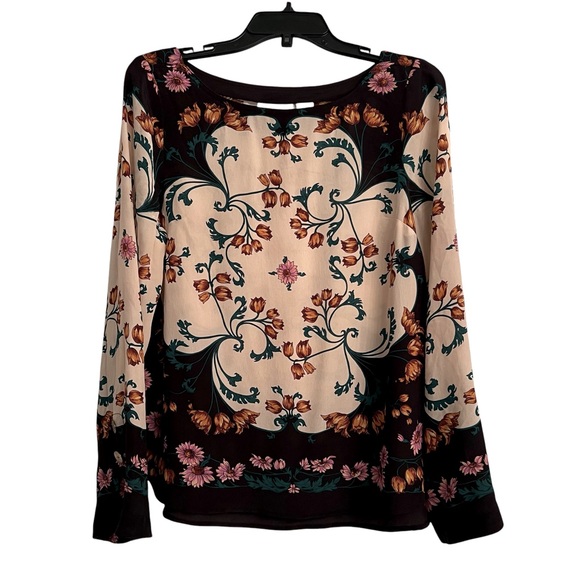 Anthropologie Maeve Silk Floral Top Size 8 - Picture 2 of 7